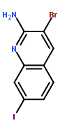 3-bromo-7-iodo-quinolin-2-amine, 97%