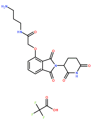 Thalidomide-O-amido-C3-NH2 (TFA), 98%