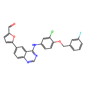 5-(4-((3-Chloro-4-((3-fluorobenzyl)oxy)phenyl)amino)quinazolin-6-yl)furan-2-carbaldehyde,231278-84-5