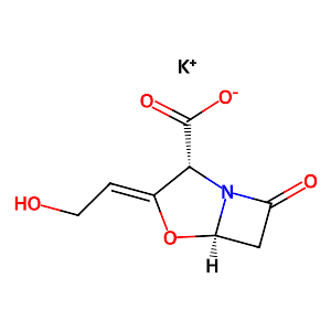 Clavulanate potassium, microcrystalline cellulose(AVICEL) 1:1 as stabilizer, meet EP specifications,61177-45-5