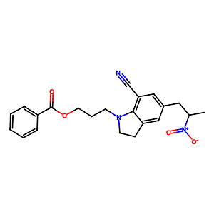 1-[3-(Benzoyloxy)propyl]-2,3-dihydro-5-(2-nitropropyl)-1H-indole-7-carbonitrile,350797-56-7