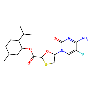 (2S,5R)-(1R,2S,5R)-2-Isopropyl-5-methylcyclohexyl 5-(4-amino-5-fluoro-2-oxopyrimidin-1(2H)-yl)-1,3-oxathiolane-2-carboxylate,147126-75-8