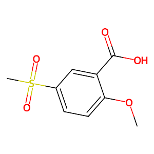 2-Methoxy-5-(methylsulfonyl)benzoic acid,50390-76-6