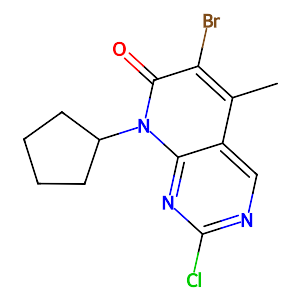 6-Bromo-2-chloro-8-cyclopentyl-5-methylpyrido[2,3-d]pyrimidin-7(8H)-one,1016636-76-2