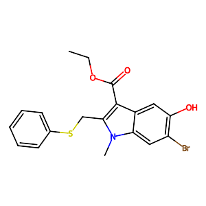 Ethyl 6-bromo-5-hydroxy-1-methyl-2-(phenylsulfanylmethyl)indole-3-carboxylate,131707-24-9