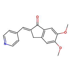 5,6-Dimethoxy-2-(4-pyridylmethylene)-1-indanone,4803-74-1