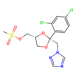 cis-2-(2,4-Dichlorophenyl)-2-(1H-1,2,4-triazol-1-ylmethyl)-1,3-dioxolane-4-methanol methanesulfonate,67914-86-7