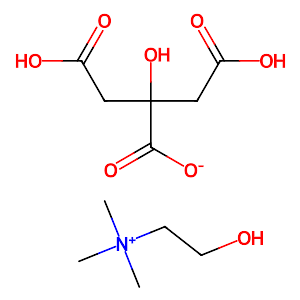Choline dihydrogen citrate,77-91-8