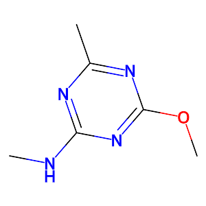 2-Methoxy-4-methyl-6-(methylamino)-1,3,5-triazine,5248-39-5