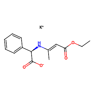 Potassium (R)-[(3-ethoxy-1-methyl-3-oxoprop-1-enyl)amino]phenylacetate,961-69-3