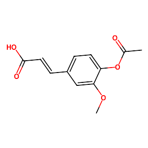 4-Acetoxy-3-methoxycinnamic acid,2596-47-6
