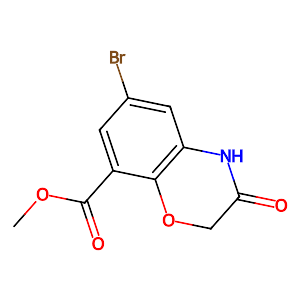 Methyl 6-bromo-3-oxo-3,4-dihydro-2H-1,4-benzoxazine-8-carboxylate,141761-85-5