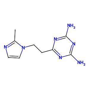 2,4-Diamino-6-[2-(2-methyl-1-imidazolyl)ethyl]-1,3,5-triazine,38668-46-1