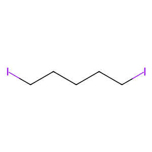 1,5-Diiodopentane, stabilized with Copper chip,628-77-3