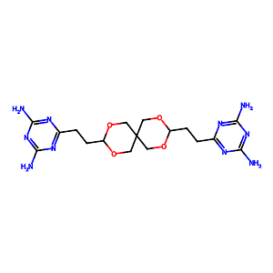 3,9-Bis[2-(3,5-diamino-2,4,6-triazaphenyl)ethyl]-2,4,8,10-tetraoxaspiro[5.5]undecane,22535-90-6