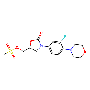 (R)-(3-(3-Fluoro-4-morpholinophenyl)-2-oxooxazolidin-5-yl)methyl methanesulfonate,174649-09-3