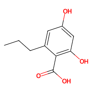2,4-Dihydroxy-6-propylbenzoic acid,4707-50-0