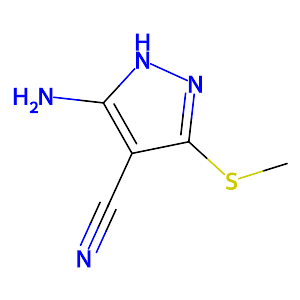 3-Amino-5-(methylthio)-1H-pyrazole-4-carbonitrile,72760-85-1