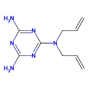 2,4-Diamino-6-diallylamino-1,3,5-triazine,91-77-0