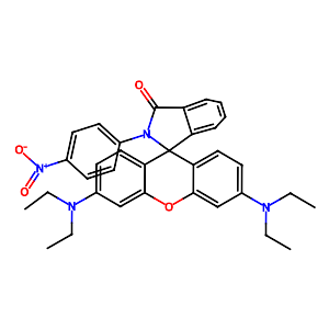 3',6'-Bis(diethylamino)-2-(4-nitrophenyl)spiro[isoindole-1,9'-xanthene]-3-one,29199-09-5