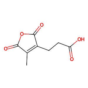 2,5-Dihydro-4-methyl-2,5-dioxo-3-furanpropanoic acid,487-66-1