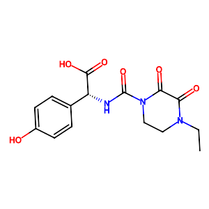 (2R)-2-[(4-Ethyl-2,3-dioxopiperazinyl)carbonylamino]-2-(4-hydroxyphenyl)acetic acid,62893-24-7