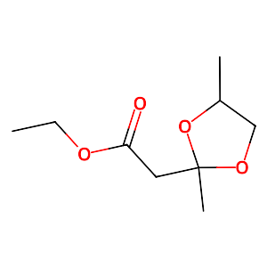 Ethyl dimethyl dioxolane acetate, mixture of isomers,6290-17-1