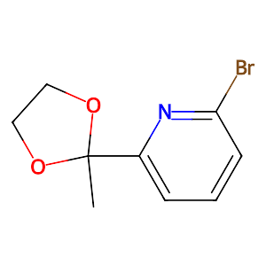 2-Bromo-6-(2-methyl-1,3-dioxolan-2-yl)-pyridine,49669-14-9