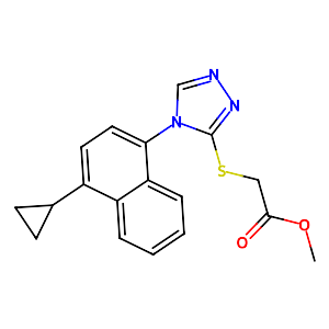 Methyl {[4-(4-cyclopropyl-1-naphthyl)-4H-1,2,4-triazol-3-yl]sulfanyl}acetate,1533519-85-5