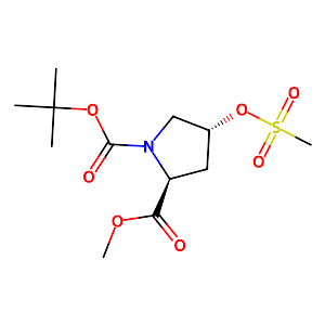 (2S, 4R)-Boc-gamma-MsO-proline methyl ester,84520-67-2