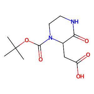 2-Carboxymethyl-3-oxo-piperazine-1-carboxylic acid tert-butyl ester,863307-54-4