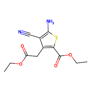 Ethyl 5-amino-4-cyano-3-(2-ethoxy-2-oxoethyl)thiophene-2-carboxylate,58168-20-0
