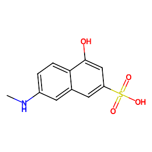 4-Hydroxy-7-methylamino-2-naphthalenesulfonic acid,22346-43-6