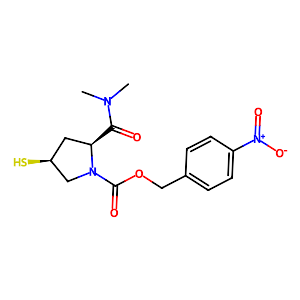 (2S,4S)-2-(Dimethylaminocarbonyl)-4-mercapto-1-(4'-nitrobenzyloxycarbonyl)-1-pyrrolidine,96034-64-9