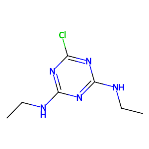 2-Chloro-4,6-bis(ethylamino)-1,3,5-triazine,122-34-9