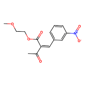 Methoxyethyl 3-nitrobenzylidenacetoacetate,39562-22-6