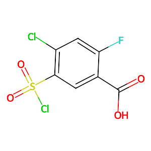 4-Chloro-5-chlorosulfonyl-2-fluorobenzoic acid,56447-54-2