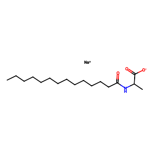 N-Tetradecanoyl-alanine mono sodium salt,67395-95-3