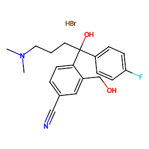 4-[4-(Dimethylamino)-1-(4-fluorophenyl)-1-hydroxybutyl]-3-(hydroxymethyl)benzonitrile monohydrobromide,103146-26-5