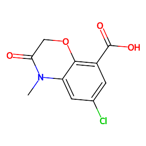 6-Chloro-3,4-dihydro-4-methyl-3-oxo-2H-1,4-benzoxanine-8-carboxylic acid,123040-79-9