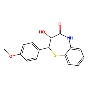 (2S-cis)-(+)-2,3-Dihydro-3-hydroxy-2-(4-methoxyphenyl)-1,5-benzothiazepin-4(5H)-one,42399-49-5