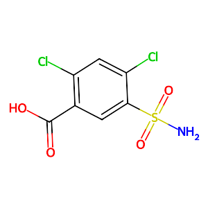 2,4-Dichloro-5-sulfamoylbenzoic acid,2736-23-4