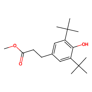 Methyl 3-(3,5-di-tert-butyl-4-hydroxyphenyl)propionate,6386-38-5