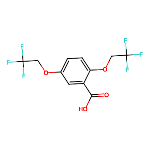 2,5-Bis(2,2,2-trifluoroethoxy)benzoic acid,35480-52-5