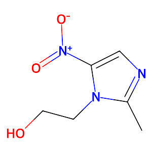 2-Methyl-5-nitroimidazole-1-ethanol,443-48-1
