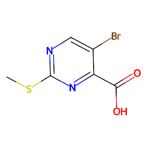 5-Bromo-2-methylsulfanyl-pyrimidine-4-carboxylic acid,50593-92-5