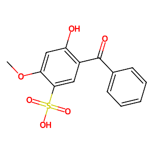 2-Hydroxy-4-methoxybenzophenone-5-sulfonic acid,4065-45-6