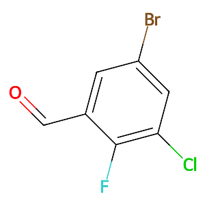 5-Bromo-3-chloro-2-fluorobenzaldehyde,1280786-80-2