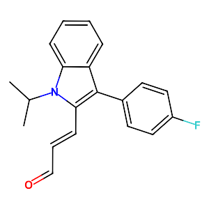 (E)-3-[3-(4-Fluorophenyl)-1-isopropyl-1H-indol-2-yl]-propenal,93957-50-7