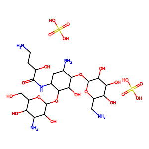 Amikacin disulfate, >674ug/mg,39831-55-5